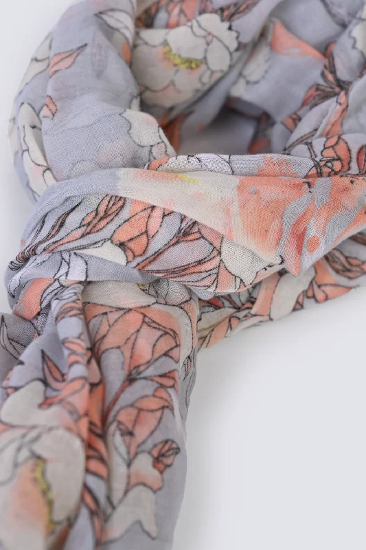 FLORAL PRINTED SCARF