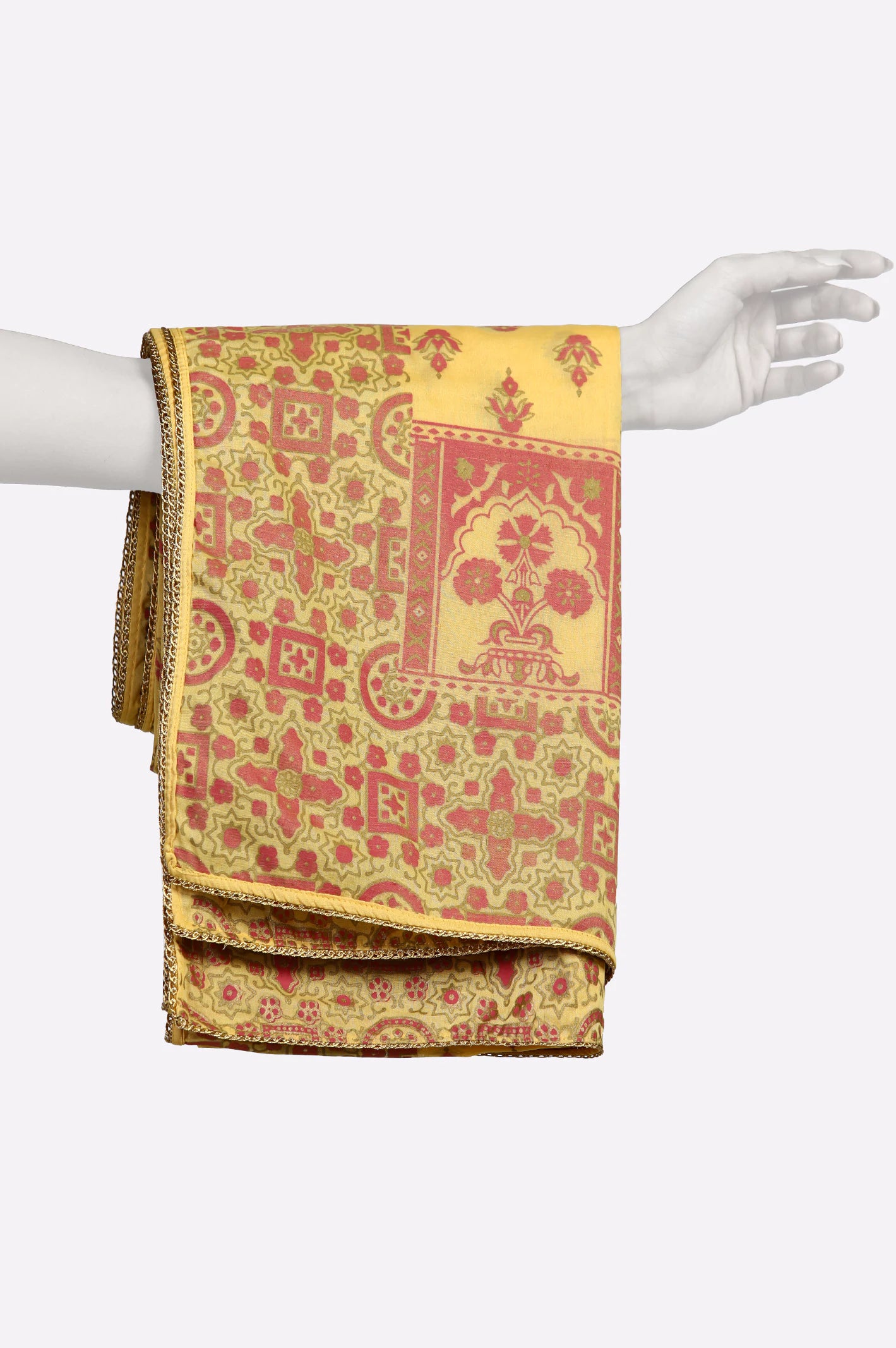 Mustard Printed Dupatta